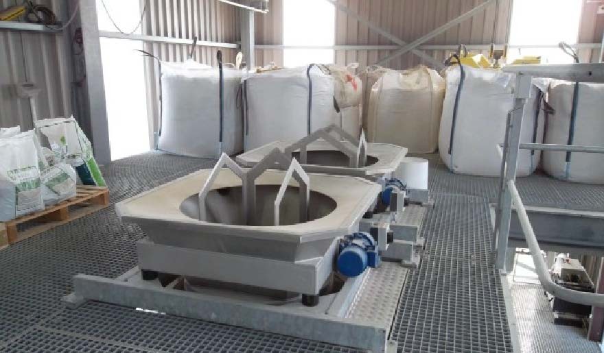 袋裝物料及桶裝物料的開袋真空輸送系統